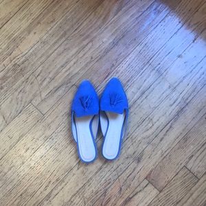Royal blue colored Mules from Talbots